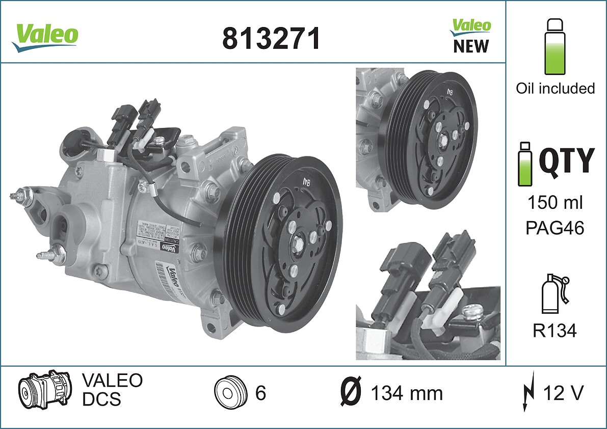 VALEO Klímakompresszor 813271_VALEO