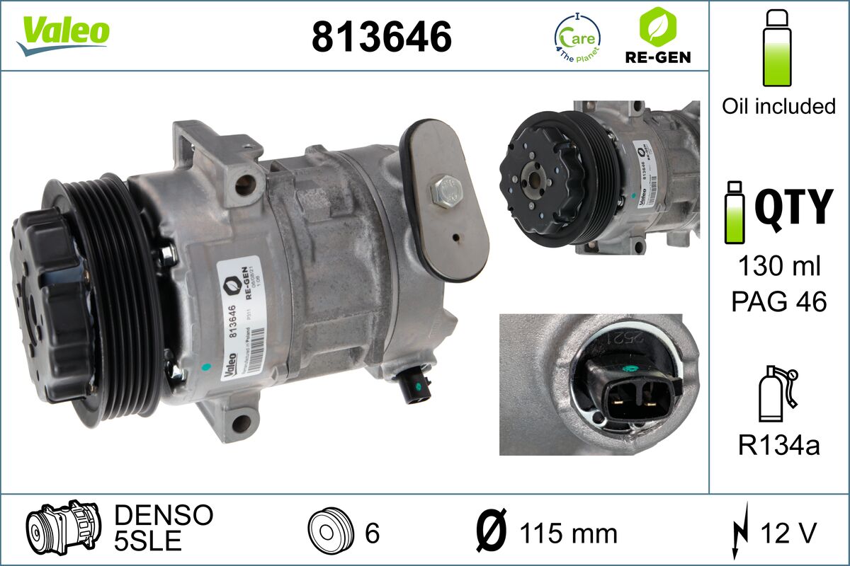 VALEO Klímakompresszor 813646_VALEO