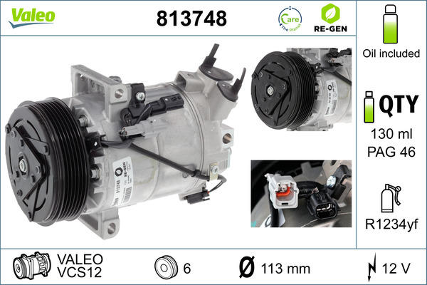 VALEO Klímakompresszor 813748_VALEO