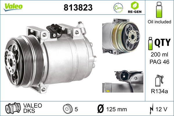 VALEO Klímakompresszor 813823_VALEO