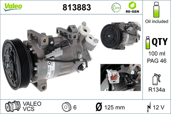 VALEO Klímakompresszor 813883_VALEO