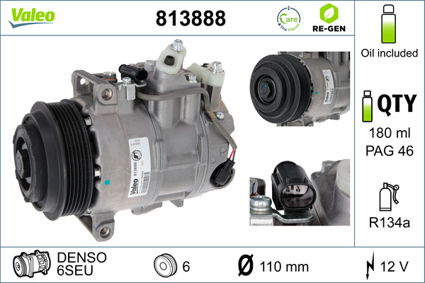 VALEO Klímakompresszor 813888_VALEO