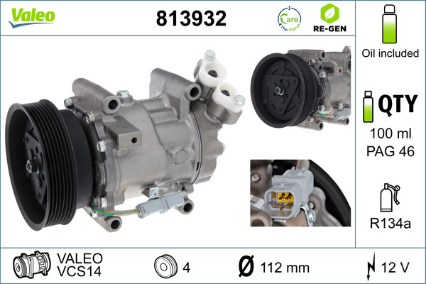 VALEO Klímakompresszor 813932_VALEO