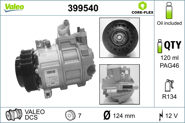 VALEO Klímakompresszor 399540_VALEO