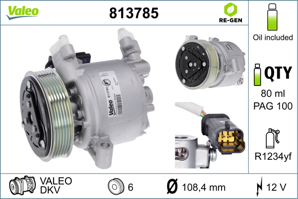 VALEO Klímakompresszor 813785_VALEO