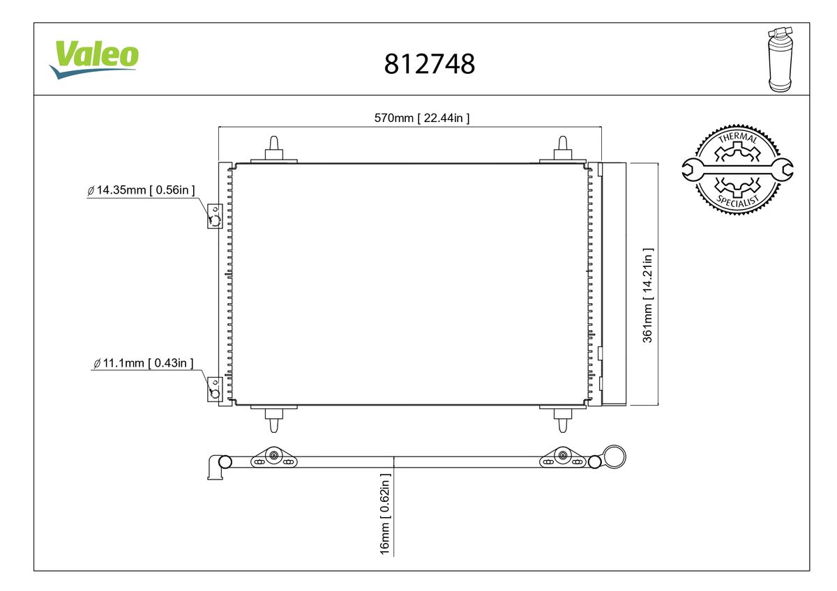 VALEO Klímahűtő 812748_VALEO