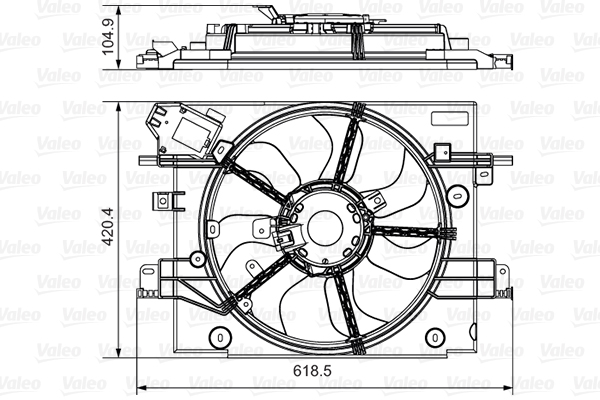 VALEO Hűtőventillátor motor 696880_VALEO