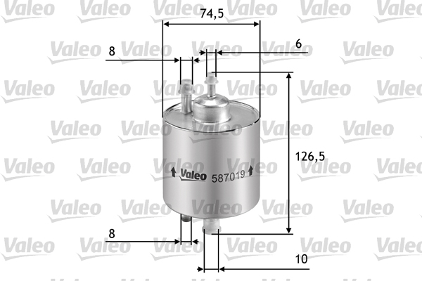 VALEO Üzemanyagszűrő 587019_VALEO