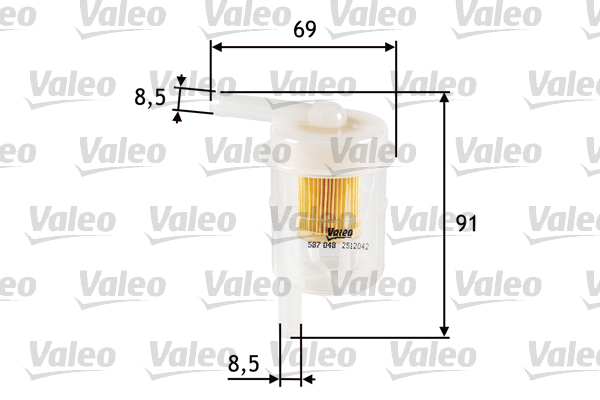 VALEO Üzemanyagszűrő 587048_VALEO