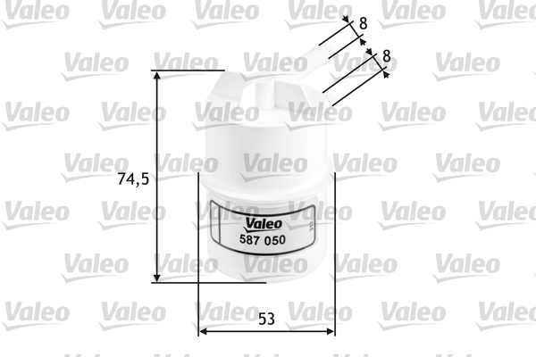 VALEO Üzemanyagszűrő 587050_VALEO