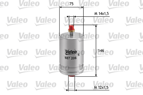 VALEO Üzemanyagszűrő 587206_VALEO