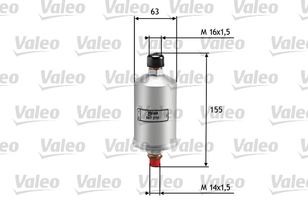 VALEO Üzemanyagszűrő 587210_VALEO