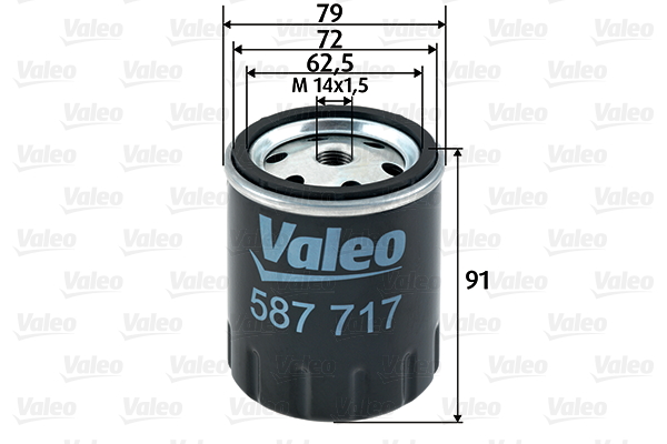 VALEO Üzemanyagszűrő 587717_VALEO