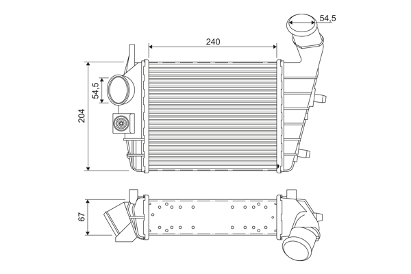 VALEO Töltőlevegő hűtő 817861_VALEO