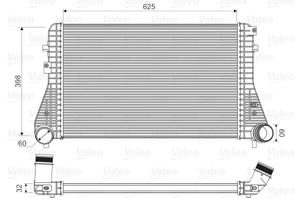 VALEO Töltőlevegő hűtő 818339_VALEO