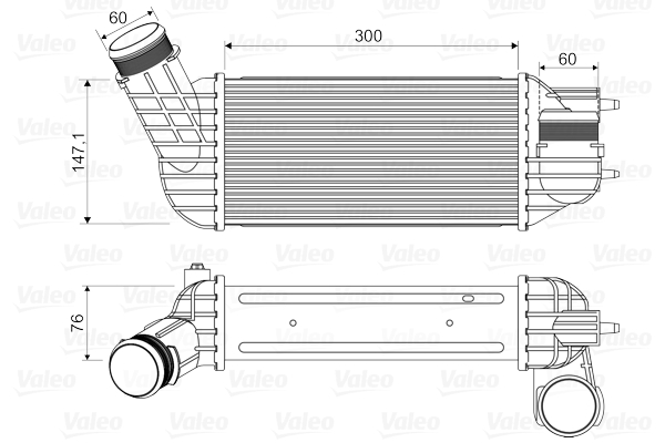 VALEO Töltőlevegő hűtő 818345_VALEO