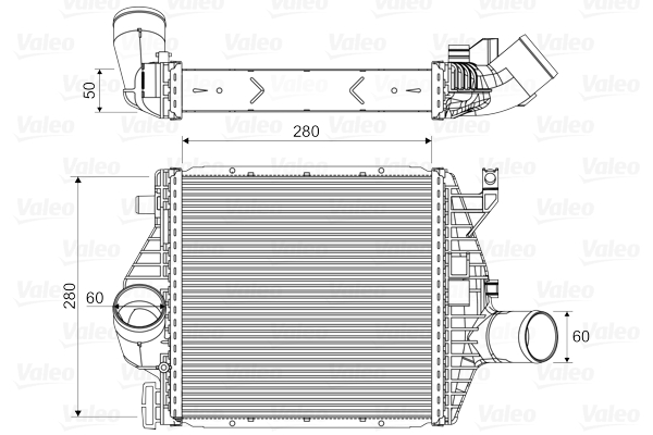 VALEO Töltőlevegő hűtő 818590_VALEO