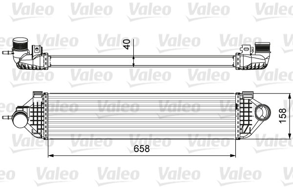 VALEO Töltőlevegő hűtő 818600_VALEO