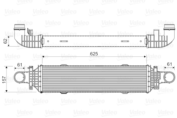 VALEO Töltőlevegő hűtő 818631_VALEO