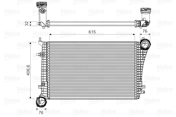 VALEO Töltőlevegő hűtő 818675_VALEO