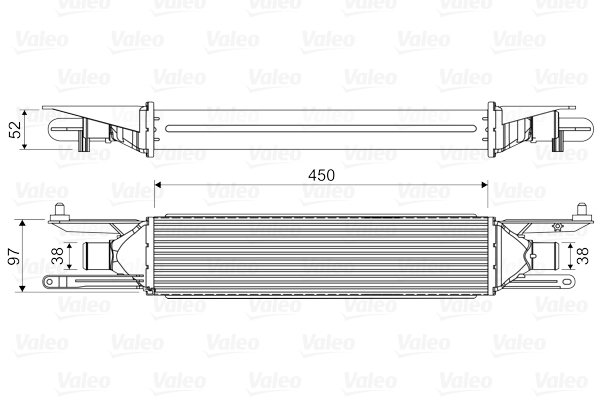 VALEO Töltőlevegő hűtő 818823_VALEO