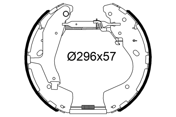 VALEO Fékpofa 554918_VALEO