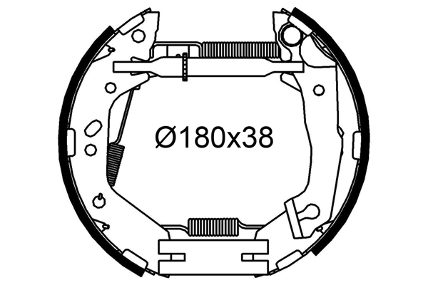 VALEO Fékpofa 554954_VALEO