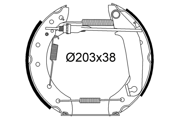 VALEO Fékpofa 554956_VALEO