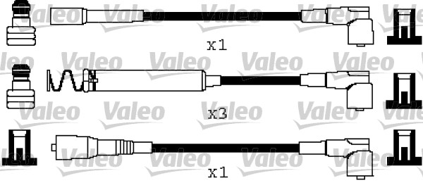 VALEO Gyújtókábel készlet 346669_VALEO