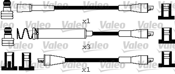 VALEO Gyújtókábel készlet 346668_VALEO