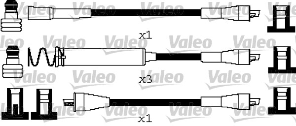 VALEO Gyújtókábel készlet 346664_VALEO