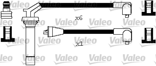 VALEO Gyújtókábel készlet 346652_VALEO