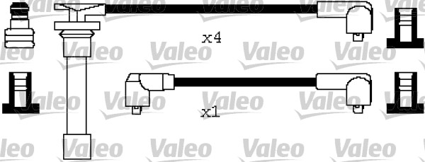 VALEO Gyújtókábel készlet 346626_VALEO