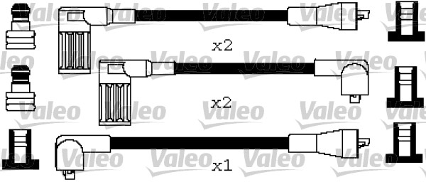 VALEO Gyújtókábel készlet 346616_VALEO