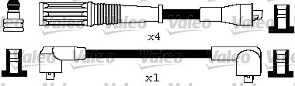 VALEO Gyújtókábel készlet 346610_VALEO