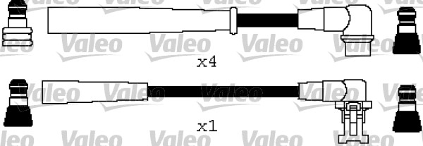 VALEO Gyújtókábel készlet 346608_VALEO