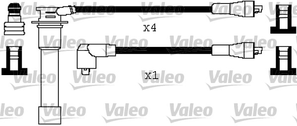 VALEO Gyújtókábel készlet 346596_VALEO