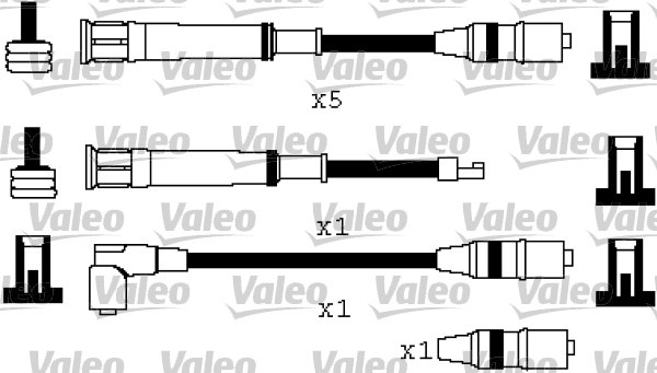 VALEO Gyújtókábel készlet 346574_VALEO