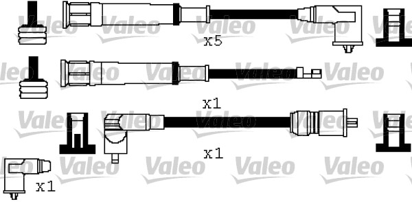 VALEO Gyújtókábel készlet 346573_VALEO