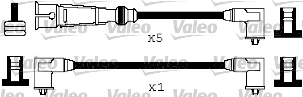 VALEO Gyújtókábel készlet 346572_VALEO