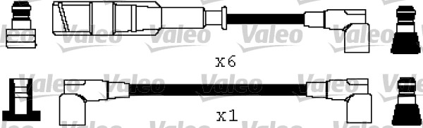 VALEO Gyújtókábel készlet 346570_VALEO