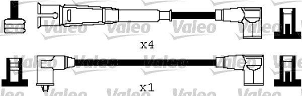 VALEO Gyújtókábel készlet 346568_VALEO