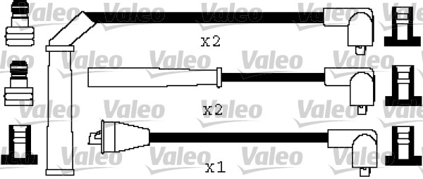 VALEO Gyújtókábel készlet 346557_VALEO