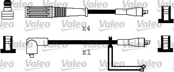 VALEO Gyújtókábel készlet 346509_VALEO