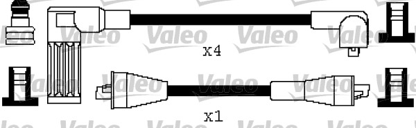 VALEO Gyújtókábel készlet 346500_VALEO