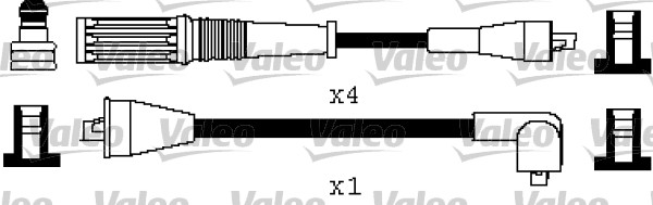 VALEO Gyújtókábel készlet 346499_VALEO