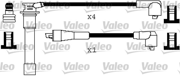 VALEO Gyújtókábel készlet 346495_VALEO