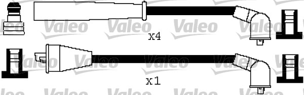 VALEO Gyújtókábel készlet 346477_VALEO