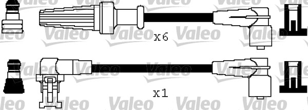 VALEO Gyújtókábel készlet 346471_VALEO