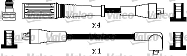 VALEO Gyújtókábel készlet 346458_VALEO